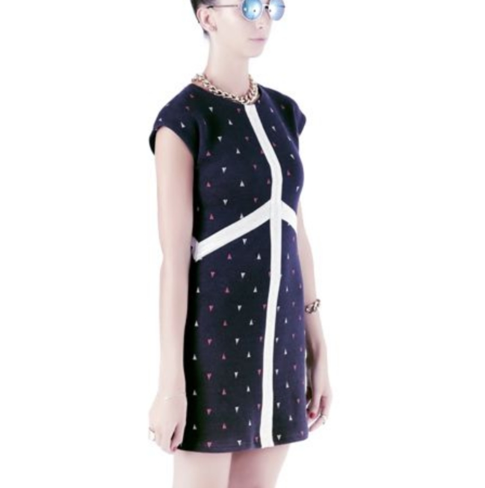Eve Gravel Navy Dress, Made in Canada